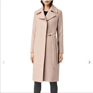 All Saints Iya coat - dusty pink - US 4